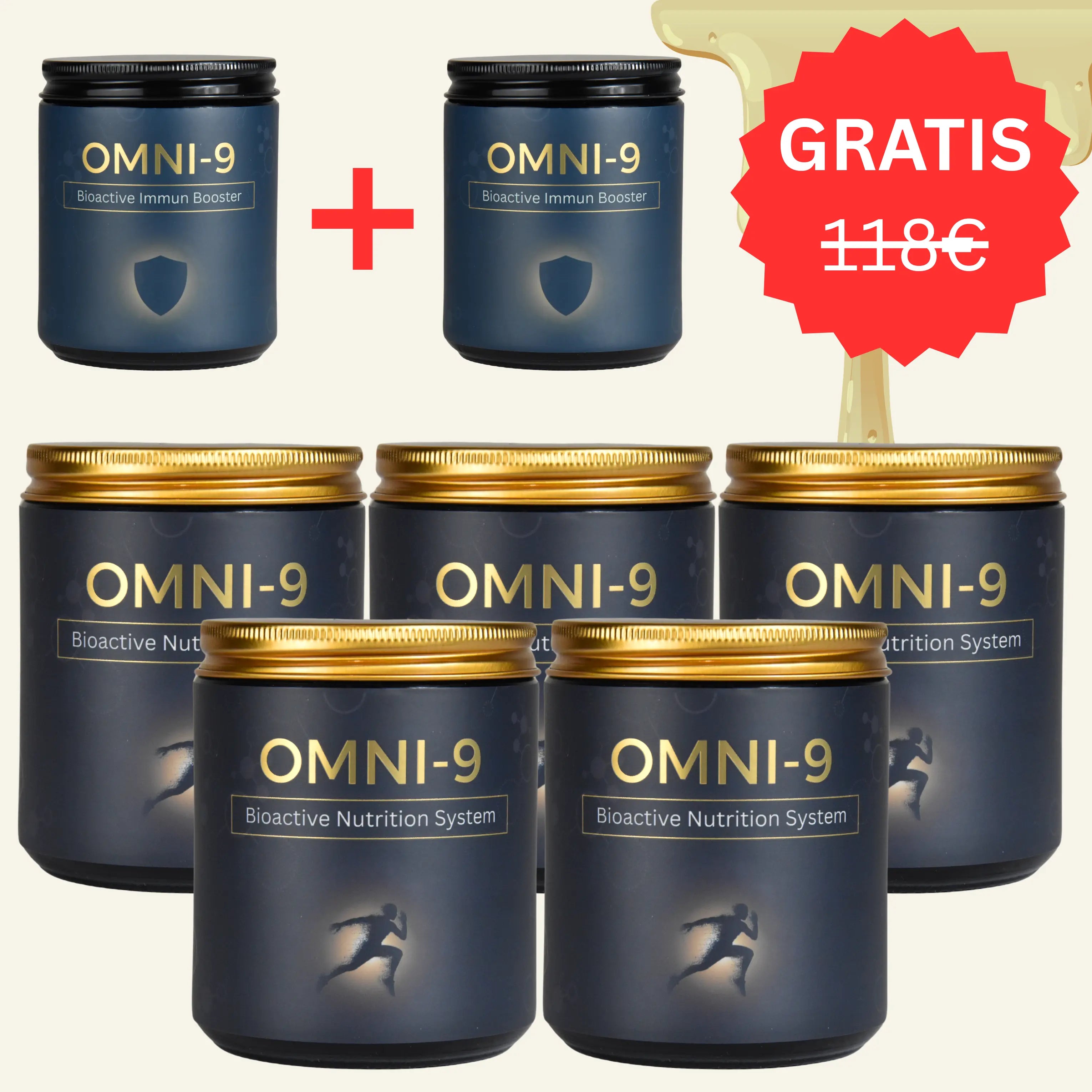 5x OMNI9 + 2x OMNI9 Immun Booster Gratis