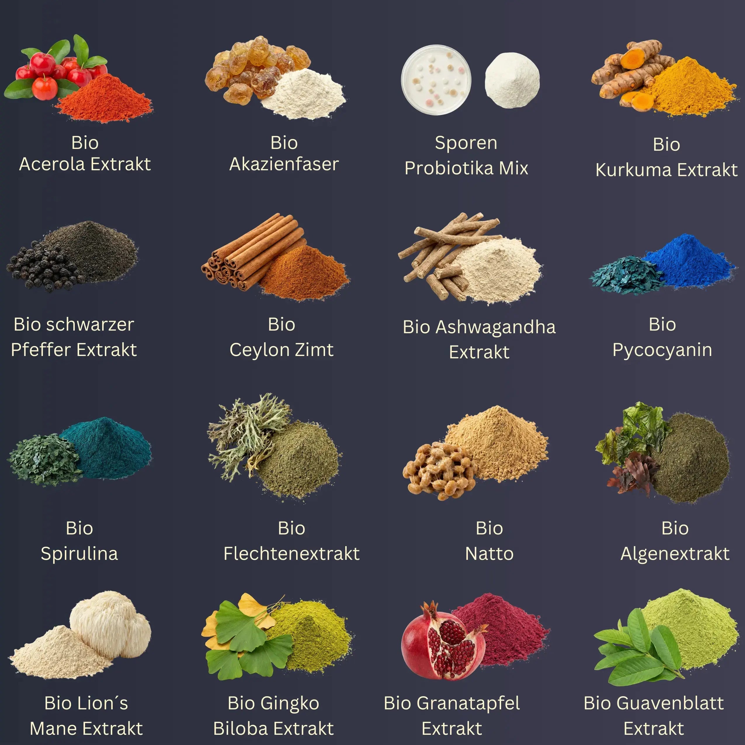 OMNI9 enthält über 54 verschiedene Mikronährstoffe